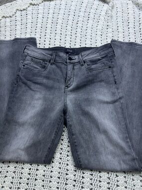 NYDJ Marilyn Bootcut Jeans 10P Gray Lift Tuck Stretch‎ Denim Petite
